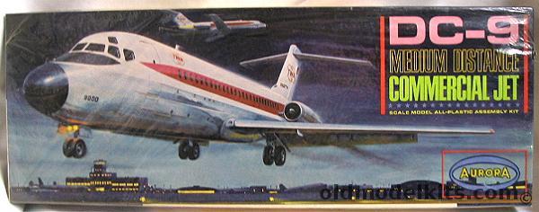 Aurora 1/72 DC-9 TWA Sealed, 356-198 plastic model kit